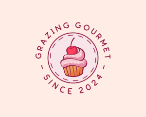 Sweet Cherry Cupcake logo design