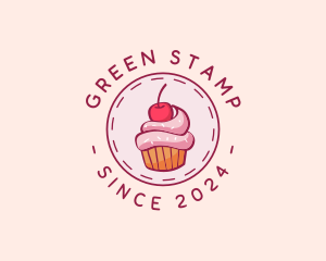 Sweet Cherry Cupcake logo design