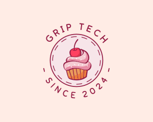 Sweet Cherry Cupcake logo design