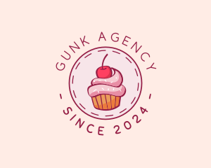 Sweet Cherry Cupcake logo design