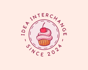 Sweet Cherry Cupcake logo design