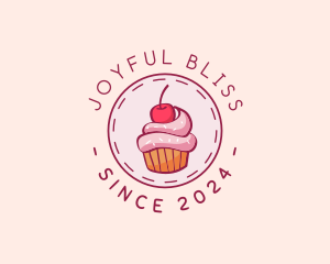 Sweet Cherry Cupcake logo design