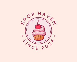 Sweet Cherry Cupcake logo design