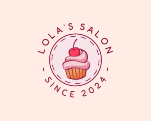 Sweet Cherry Cupcake logo design