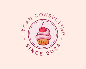 Sweet Cherry Cupcake logo design