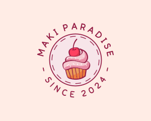 Sweet Cherry Cupcake logo design