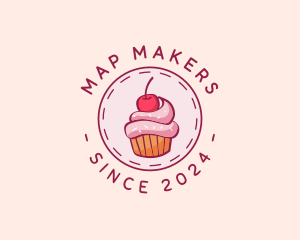 Sweet Cherry Cupcake logo design