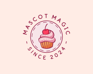 Sweet Cherry Cupcake logo design