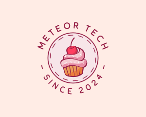 Sweet Cherry Cupcake logo design