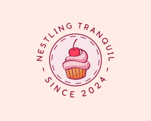 Sweet Cherry Cupcake logo design