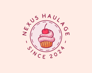 Sweet Cherry Cupcake logo design