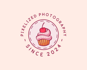 Sweet Cherry Cupcake logo design