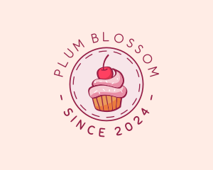 Sweet Cherry Cupcake logo design