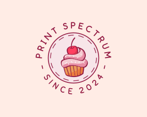 Sweet Cherry Cupcake logo design