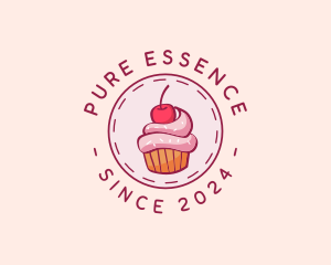 Sweet Cherry Cupcake logo design