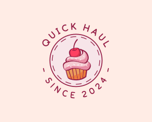 Sweet Cherry Cupcake logo design