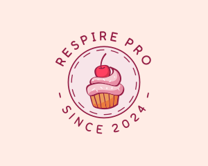 Sweet Cherry Cupcake logo design