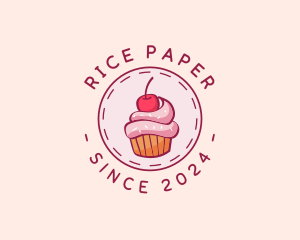 Sweet Cherry Cupcake logo design