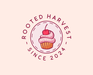 Sweet Cherry Cupcake logo design