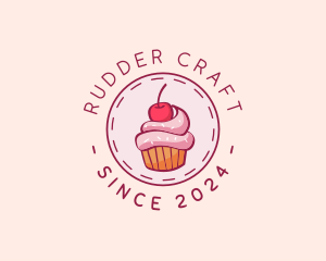 Sweet Cherry Cupcake logo design