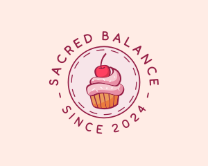 Sweet Cherry Cupcake logo design