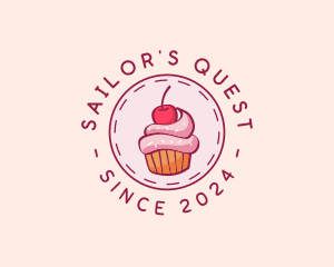 Sweet Cherry Cupcake logo design