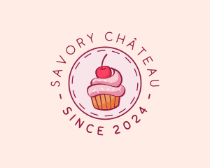 Sweet Cherry Cupcake logo design