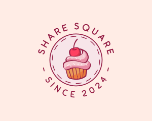 Sweet Cherry Cupcake logo design