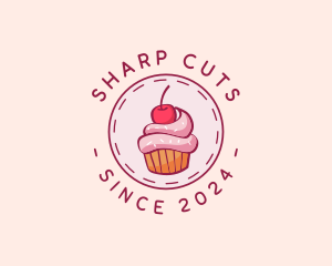 Sweet Cherry Cupcake logo design