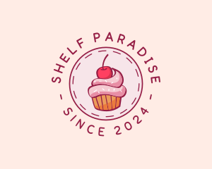 Sweet Cherry Cupcake logo design