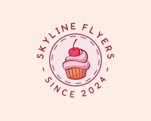 Sweet Cherry Cupcake logo design