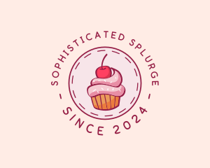 Sweet Cherry Cupcake logo design