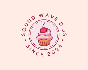 Sweet Cherry Cupcake logo design