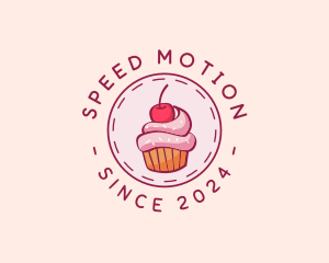 Sweet Cherry Cupcake logo design