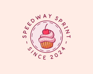 Sweet Cherry Cupcake logo design