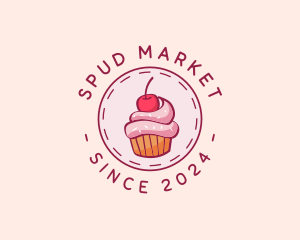 Sweet Cherry Cupcake logo design