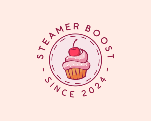 Sweet Cherry Cupcake logo design