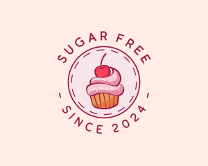 Sweet Cherry Cupcake logo design