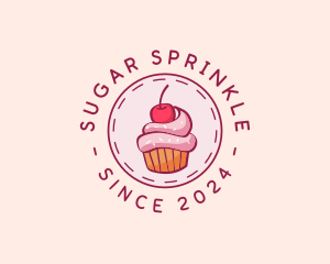 Sweet Cherry Cupcake logo design