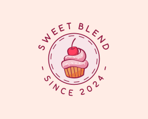 Sweet Cherry Cupcake logo design