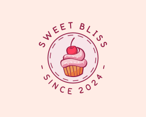 Sweet Cherry Cupcake logo design