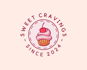 Sweet Cherry Cupcake logo design