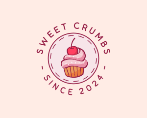 Sweet Cherry Cupcake logo design