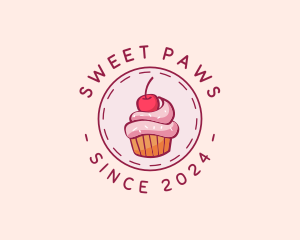 Sweet Cherry Cupcake logo design