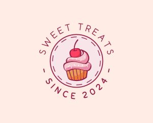 Sweet Cherry Cupcake logo design