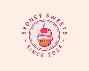 Sweet Cherry Cupcake logo design