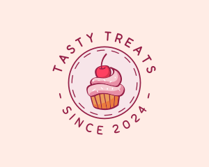 Sweet Cherry Cupcake logo design