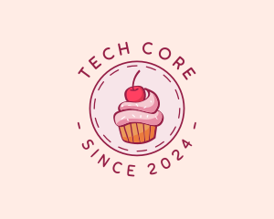 Sweet Cherry Cupcake logo design