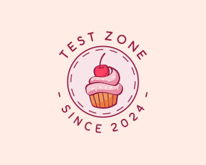 Sweet Cherry Cupcake logo design