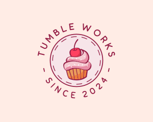 Sweet Cherry Cupcake logo design